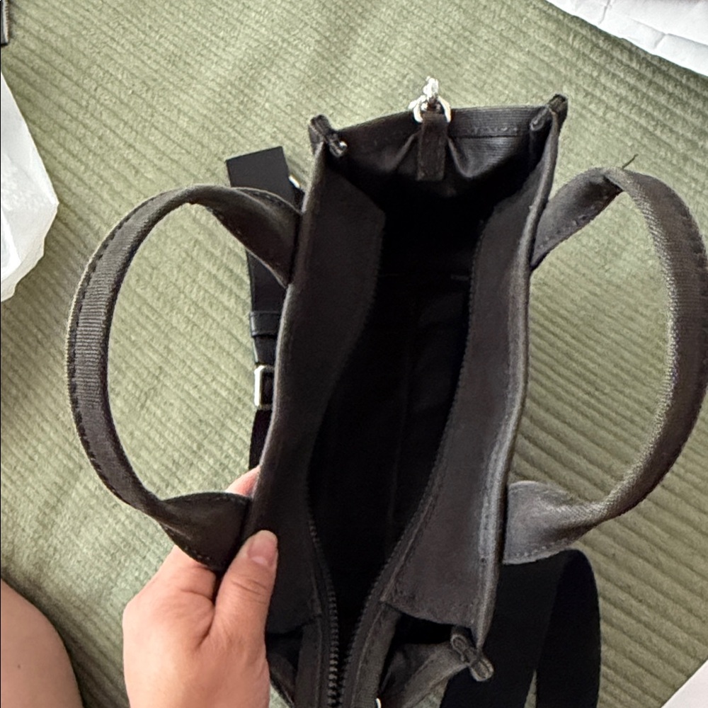 Marc Jacobs Black Canvas 'The Tote Bag' Mini Crossbody - Picture 4 of 12